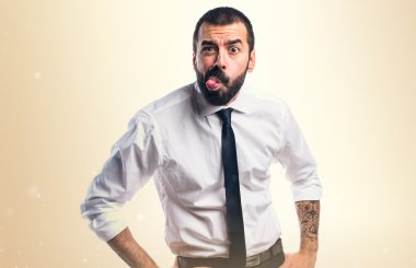 Şaka yapıyor işadamı