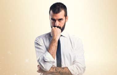 Adam izole arka plan