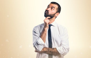 Adam izole arka plan