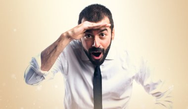 Adam izole arka plan