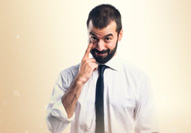 Adam izole arka plan