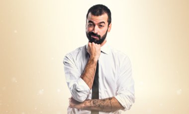 Adam izole arka plan