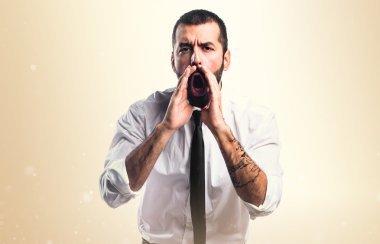 Adam izole arka plan