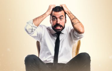 Adam izole arka plan