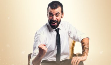 Adam izole arka plan