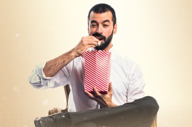 Adam izole arka plan