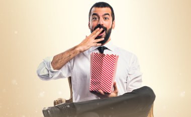 Adam izole arka plan