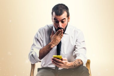 işadamı için telefon konuşma