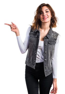 Güzel kız için lateral işaret