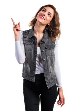 güzel kız yukarı dönük