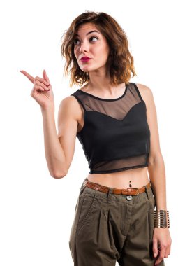 Kadın yüzünden izole arka plan