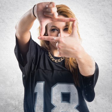 Kadın yüzünden izole arka plan