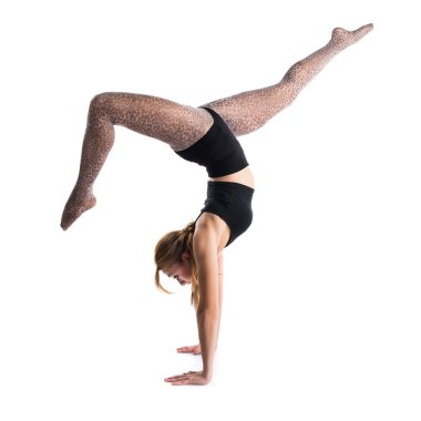 Kadın yüzünden izole arka plan