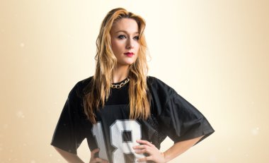 Kadın yüzünden izole arka plan