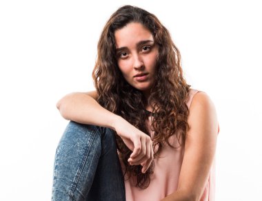 Genç model Studio poz