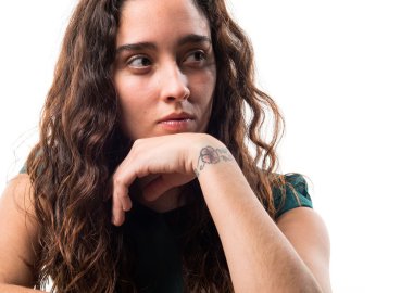 Genç model Studio poz