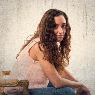 Genç model Studio poz