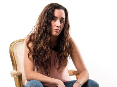 Genç model Studio poz