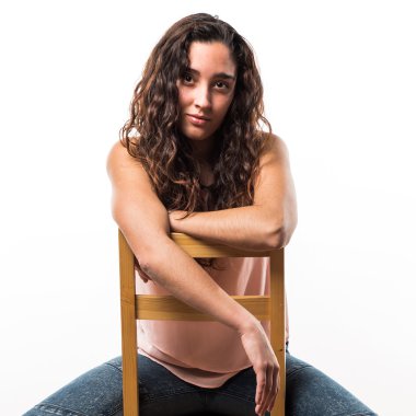 Genç model Studio poz