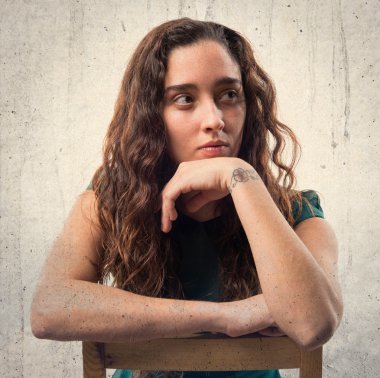 Genç model Studio poz