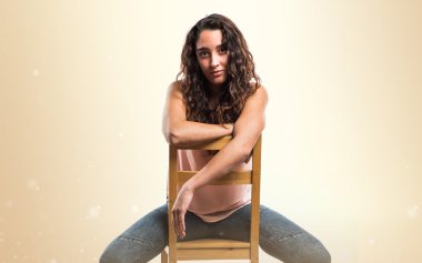 Genç model Studio poz