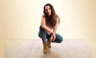 Genç model Studio poz