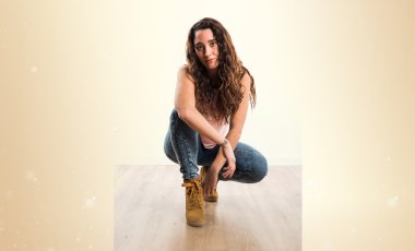 Genç model Studio poz