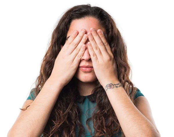 Chica joven sobre fondo aislado —  Fotos de Stock