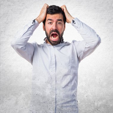 Adam izole arka plan