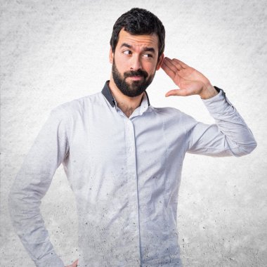 Adam izole arka plan