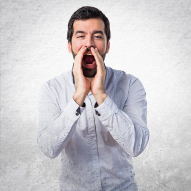 Adam izole arka plan