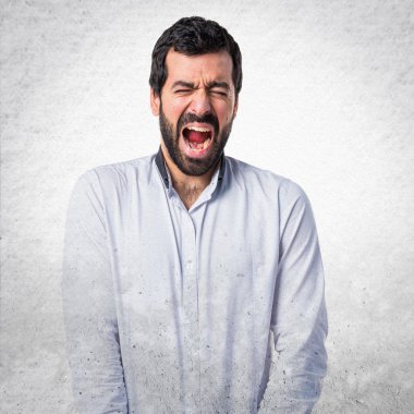 Adam izole arka plan