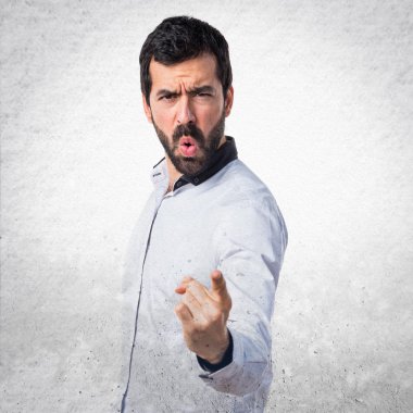 Adam izole arka plan