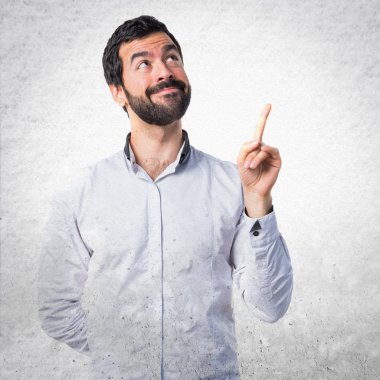 Adam izole arka plan