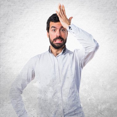 Adam izole arka plan