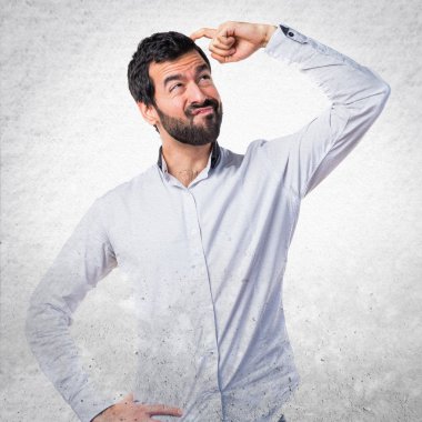 Adam izole arka plan