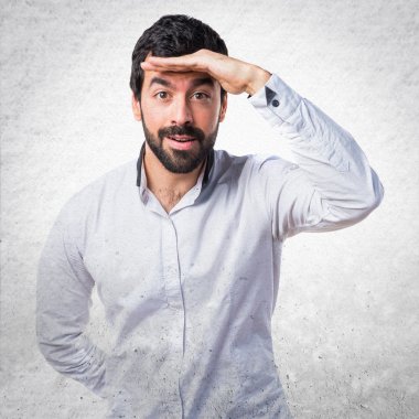 Adam izole arka plan