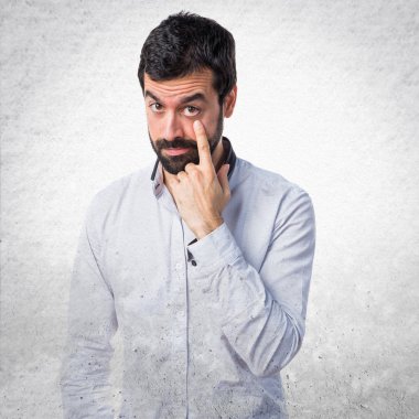 Adam izole arka plan