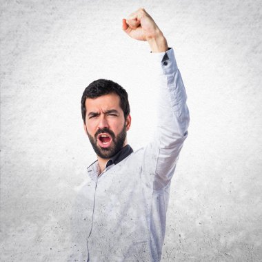 Adam izole arka plan