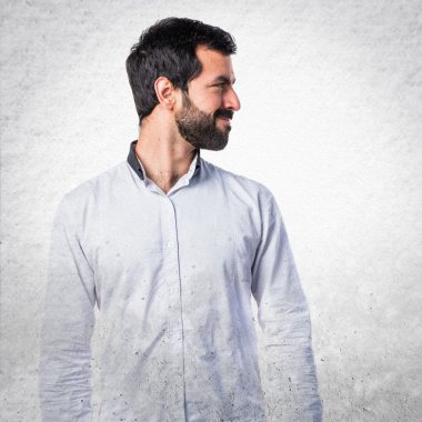 Adam izole arka plan