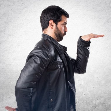 Erkek deri ceket Mısır gestute ile