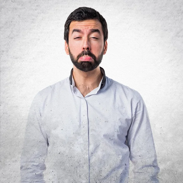 Hombre sobre fondo aislado — Foto de Stock