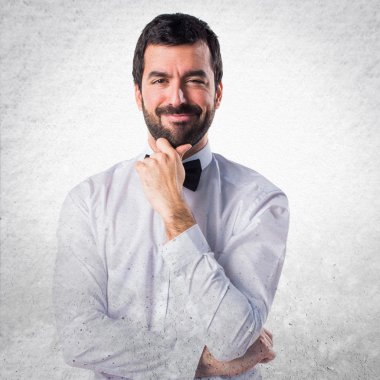 Adam izole arka plan