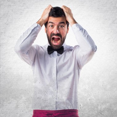 Adam izole arka plan