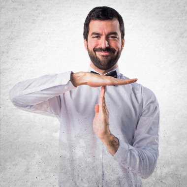 Zaman aşımı jest yapma garson
