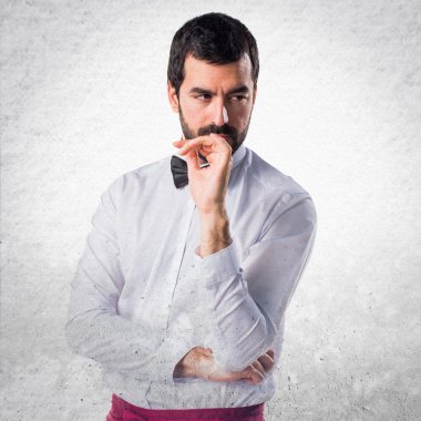 Adam izole arka plan