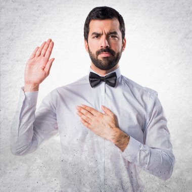 Adam izole arka plan