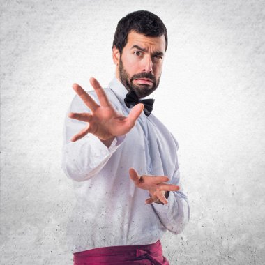 Adam izole arka plan