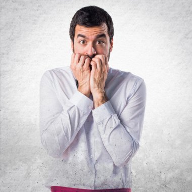 Adam izole arka plan