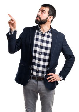 Adam izole arka plan